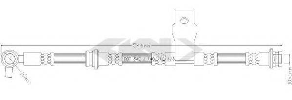 SPIDAN 340343 Гальмівний шланг