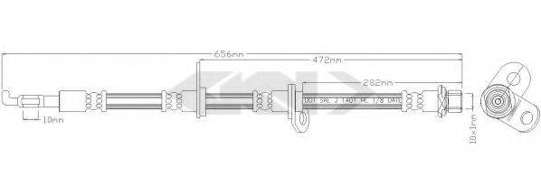 SPIDAN 340413 Гальмівний шланг