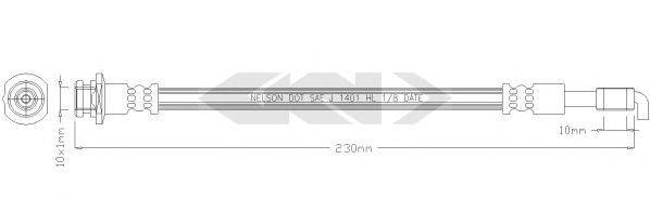 SPIDAN 340600 Гальмівний шланг