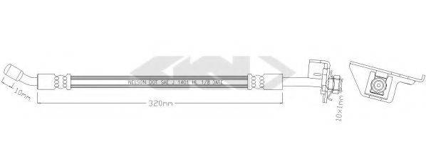 SPIDAN 340256 Гальмівний шланг