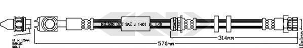 SPIDAN 340202 Гальмівний шланг