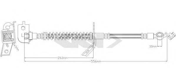 SPIDAN 340659 Гальмівний шланг