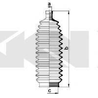 SPIDAN 83859 Пильовик, рульове управління