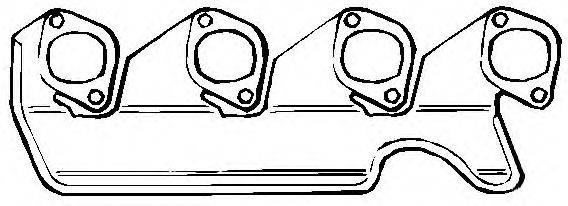 ELRING 343847 Прокладка, випускний колектор