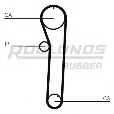 ROULUNDS RUBBER RR1328 Ремінь ГРМ