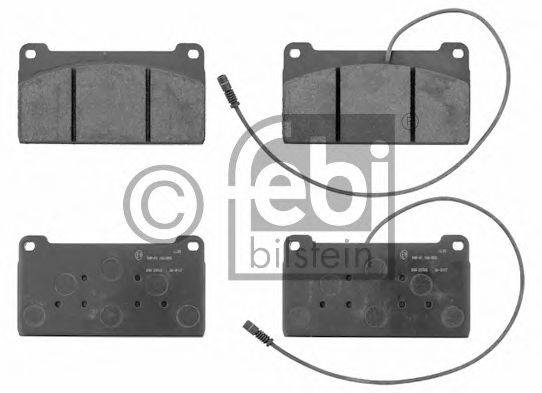 FEBI BILSTEIN 16696 Комплект гальмівних колодок, дискове гальмо