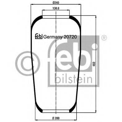 FEBI BILSTEIN 20720 Кожух пневматичної ресори