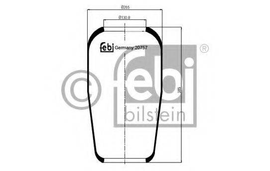 FEBI BILSTEIN 20757 Кожух пневматичної ресори