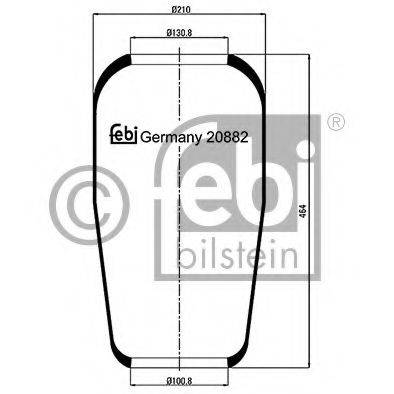 FEBI BILSTEIN 20882 Кожух пневматичної ресори