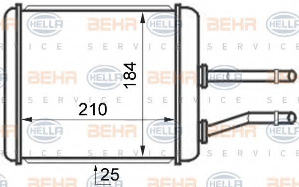 BEHR HELLA SERVICE 8FH351024421 Теплообмінник, опалення салону