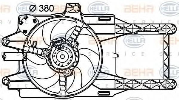 BEHR HELLA SERVICE 8EW351039501 Вентилятор, охолодження двигуна