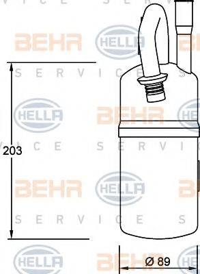 BEHR HELLA SERVICE 8FT351192051 Осушувач, кондиціонер