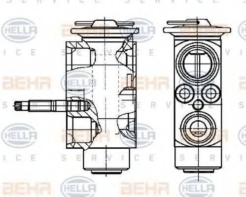 BEHR HELLA SERVICE 8UW351239271 Розширювальний клапан, кондиціонер