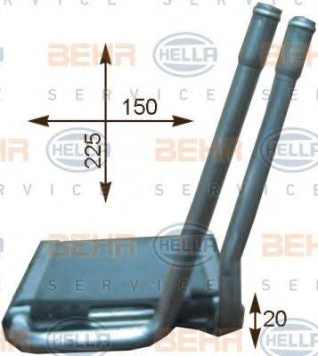 BEHR HELLA SERVICE 8FH351315681 Теплообмінник, опалення салону