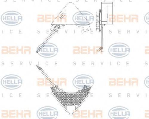 BEHR HELLA SERVICE 5HL351321221 Регулятор, вентилятор салону