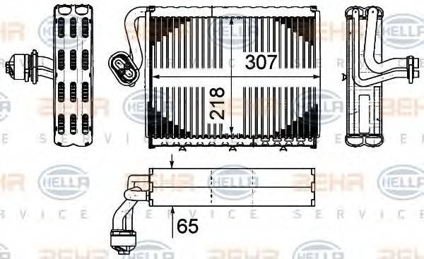 BEHR HELLA SERVICE 8FV351331181 Випарник, кондиціонер