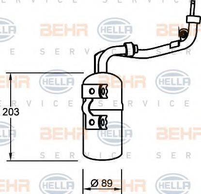 BEHR HELLA SERVICE 8FT351335061 Осушувач, кондиціонер