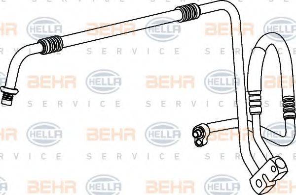 BEHR HELLA SERVICE 9GS351337011 Трубопровід високого тиску, кондиціонер