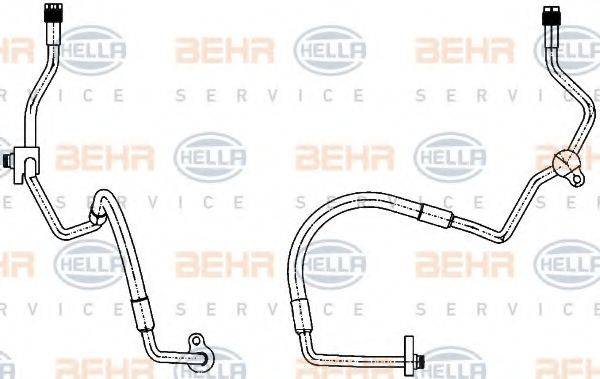 BEHR HELLA SERVICE 9GS351338441 Трубопровід високого тиску, кондиціонер