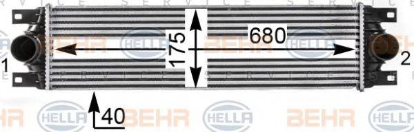 BEHR HELLA SERVICE 8ML376700644 Інтеркулер