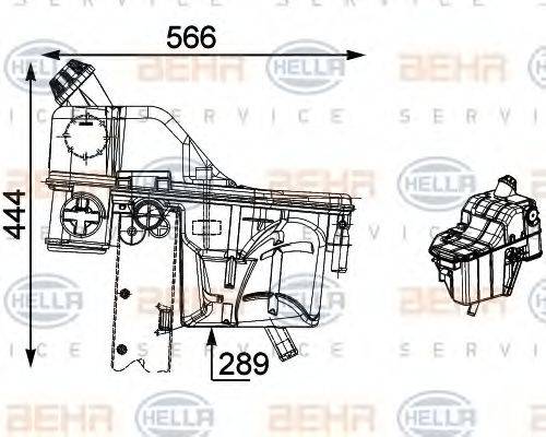 BEHR HELLA SERVICE 8MA376705471 Компенсаційний бак, охолоджуюча рідина