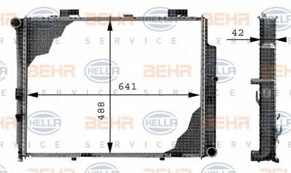 BEHR HELLA SERVICE 8MK376712641 Радіатор, охолодження двигуна