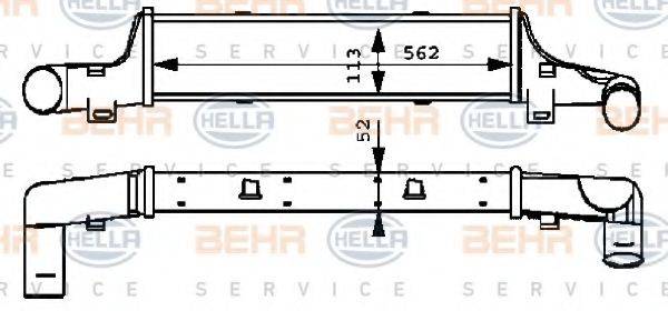 BEHR HELLA SERVICE 8ML376723131 Інтеркулер