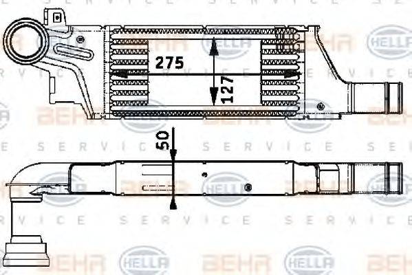 BEHR HELLA SERVICE 8ML376723281 Інтеркулер