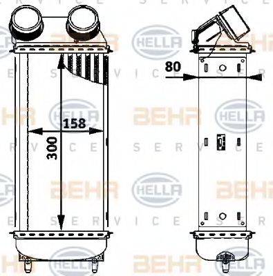 BEHR HELLA SERVICE 8ML376723561 Інтеркулер