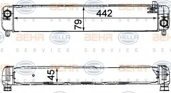 BEHR HELLA SERVICE 8MO376725571 масляний радіатор, моторне масло