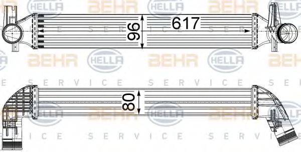 BEHR HELLA SERVICE 8ML376749831 Інтеркулер