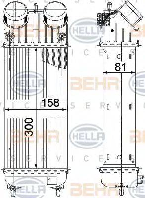 BEHR HELLA SERVICE 8ML376756741 Інтеркулер