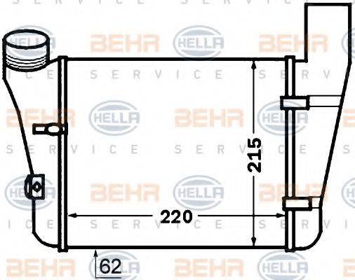 BEHR HELLA SERVICE 8ML376776081 Інтеркулер