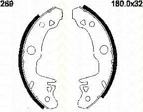 TRISCAN 810010269 Комплект гальмівних колодок