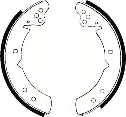 TRISCAN 810027244 Комплект гальмівних колодок