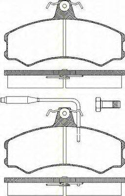 TRISCAN 811010792 Комплект гальмівних колодок, дискове гальмо