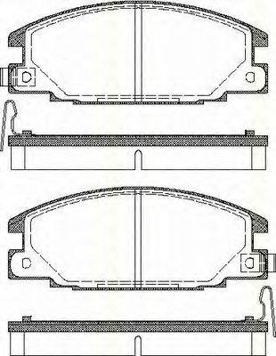 TRISCAN 811010913 Комплект гальмівних колодок, дискове гальмо