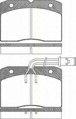 TRISCAN 811015878 Комплект гальмівних колодок, дискове гальмо