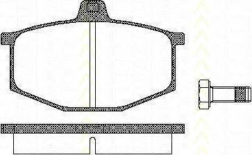 TRISCAN 811025754 Комплект гальмівних колодок, дискове гальмо