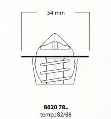 TRISCAN 86207888 Термостат, охолоджуюча рідина