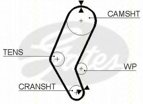 TRISCAN 86455401 Ремінь ГРМ