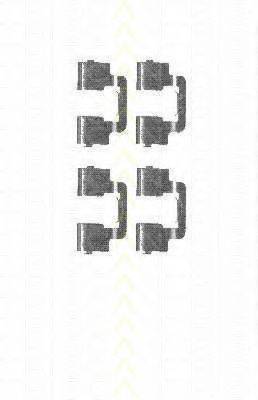 TRISCAN 8105101653 Комплектуючі, колодки дискового гальма