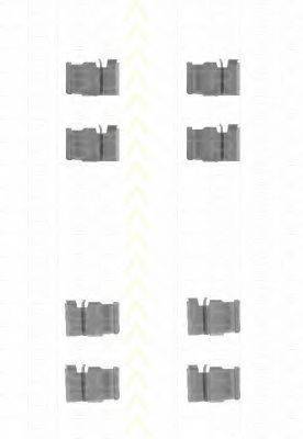 TRISCAN 8105131620 Комплектуючі, колодки дискового гальма
