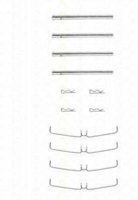 TRISCAN 8105271359 Комплектуючі, колодки дискового гальма
