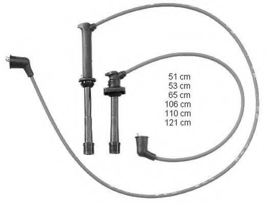BERU ZEF1375 Комплект дротів запалювання