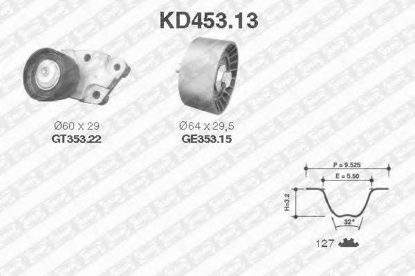 SNR KD45313 Комплект ременя ГРМ