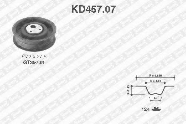 SNR KD45707 Комплект ременя ГРМ