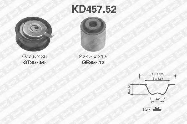 SNR KD45752 Комплект ременя ГРМ