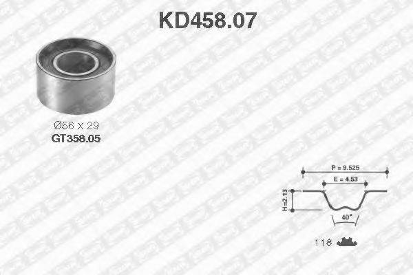 SNR KD45807 Комплект ременя ГРМ