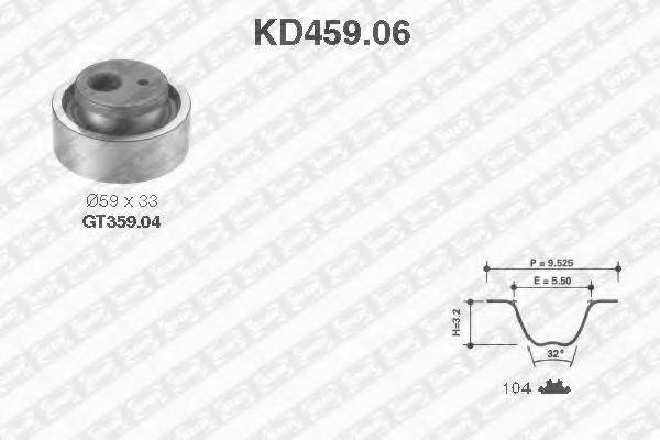 SNR KD45906 Комплект ременя ГРМ